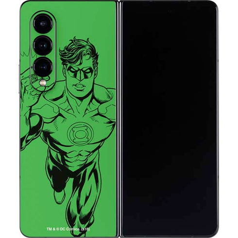 DC Comics Green Lantern Comic Pop Galaxy Z Fold4 5G Skin